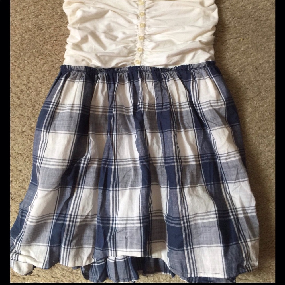 Vintage abercrombie plaid tube dress